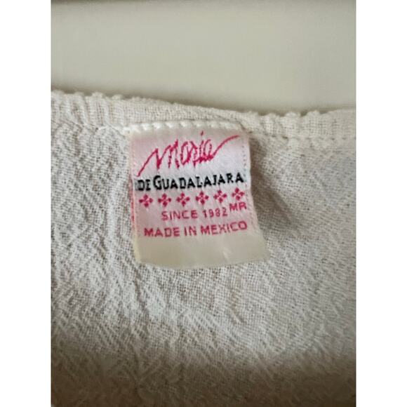 Maria de Guadalajara Dress Size Small Lagenlook Art to Wear Tunic Fringe Gauzy - Picture 2 of 4